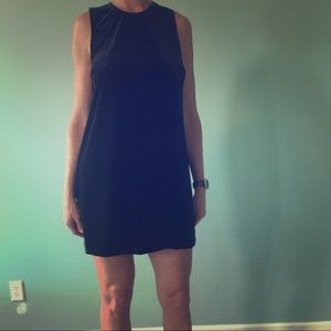 American Apparel black velvet dress, size medium